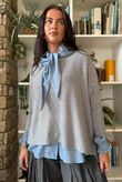 Basso Box Knit Light Grey Marl